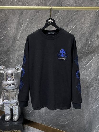 KLC20 New men's and women's pure cotton long sleeved casual clothes