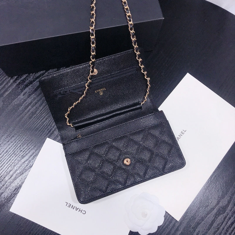 XCP016 Bag leather 19-13-4CM Bag Gold High Quality with box