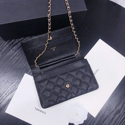 XCP016 Bag leather 19-13-4CM Bag Gold High Quality with box