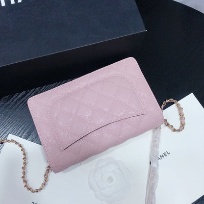 XCP016 Bag leather 19-13-4CM Bag Gold High Quality with box