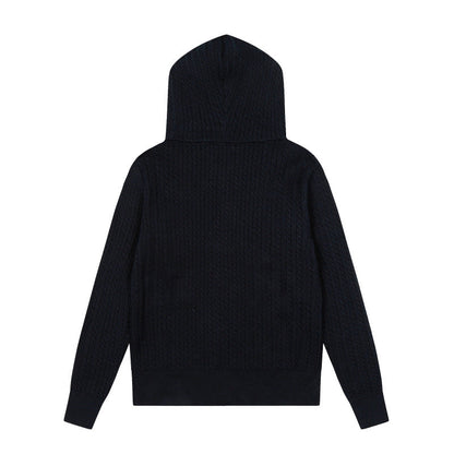 LFC19 New high-quality women's autumn and winter knitted sweater pullover hooded sweater clothing