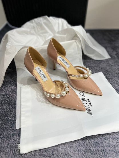 MBJS1 Leather 7CM Slippers Size 35-42 Shoes with Box