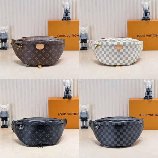 LLP55 Leather Bag 37x14x13CM Shoulder  for women and men  Bags