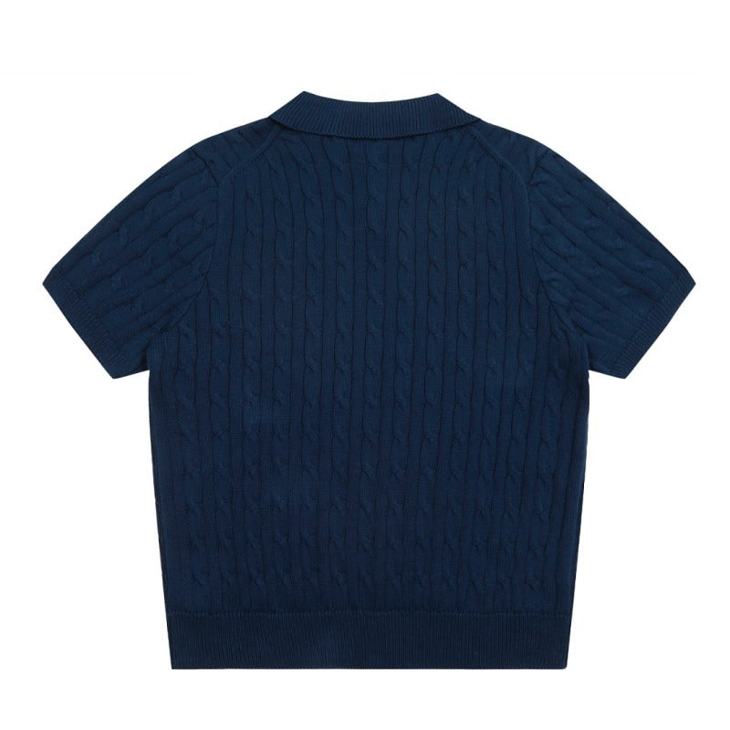 LFC15  New high-quality men's and women's spring and autumn polo shirts, short sleeved sweaters, sweaters, base sweaters, clothing