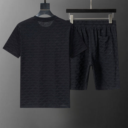 PRC78  New men's short sleeved polo top+shorts clothing