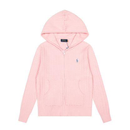 LFC19 New high-quality women's autumn and winter knitted sweater pullover hooded sweater clothing