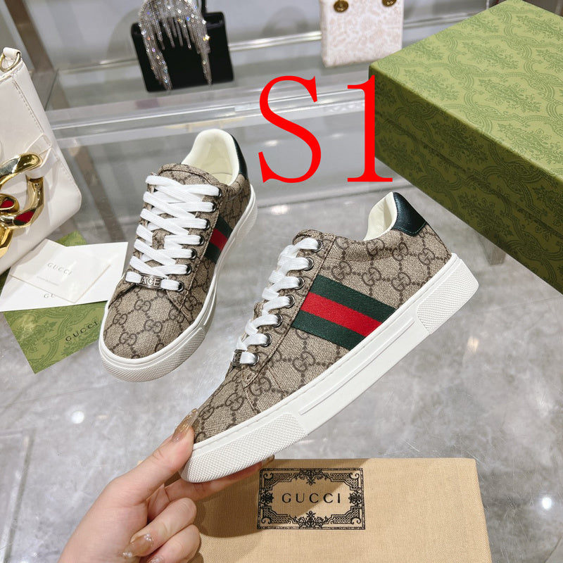 HFGS4 Real leather shoes Women 35-41 Man 40-45 with box