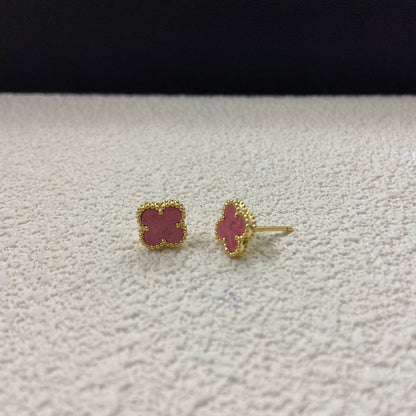 AVSE3   Rose pink mini stud earrings jewelry
