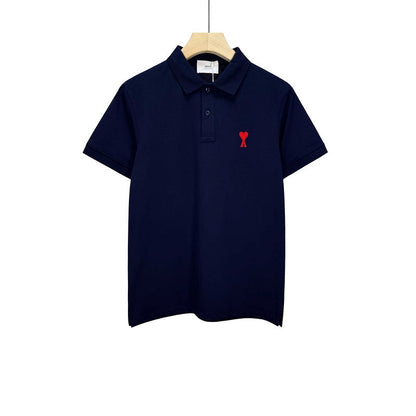 AMC34 Men's short sleeved lapel polo shirt clothing