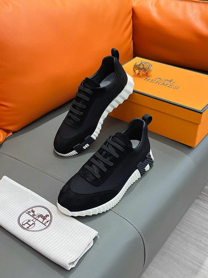 BMHS0 Leather Shoes Women35-41 Man 40-44 with box