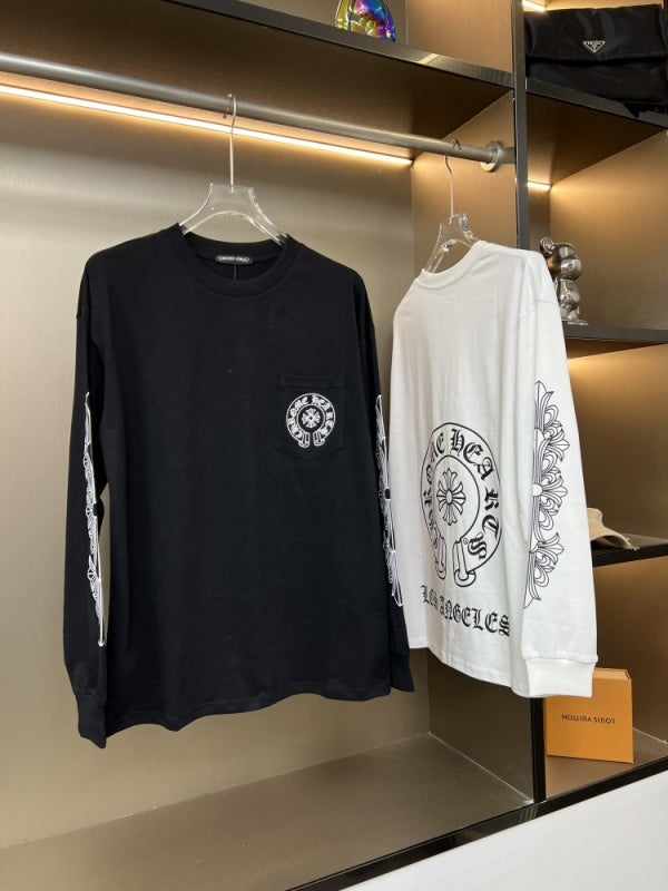 KLC23  New men's and women's pure cotton long sleeved casual clothes