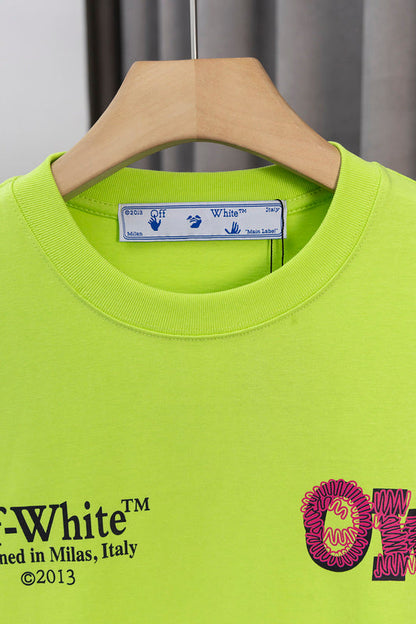 OFFC38   Men's and women's summer short-sleeved T-shirt Loose fit, normal ordering clothes