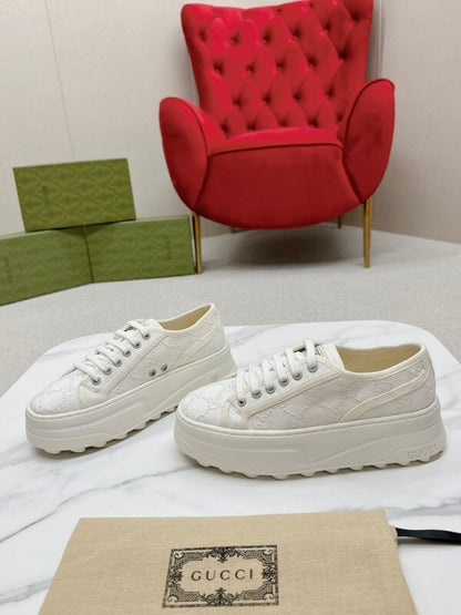 OGS21 Leather Women35-41 Man40-45 Shoes 5CM Heel With box