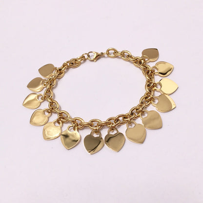 L155   Bracelet 316L steel plating gold Bangle Jewelry