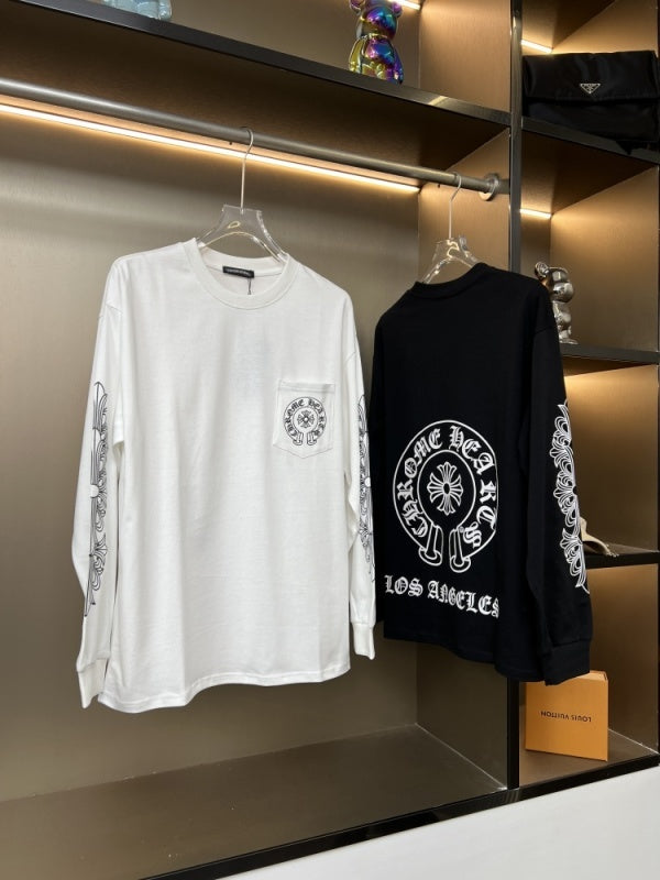 KLC23  New men's and women's pure cotton long sleeved casual clothes