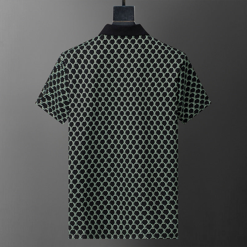 LVC195 New men's short sleeved polo top+shorts clothing