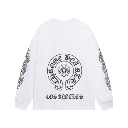 KLC23  New men's and women's pure cotton long sleeved casual clothes