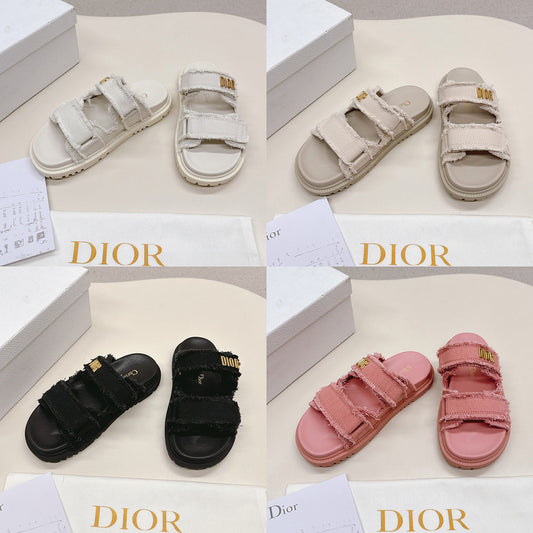 ODS3 Leather Women Slipper Size 35-42 Shoes with box