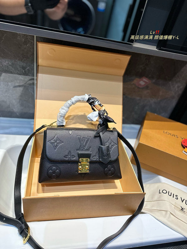 ALP14 Leather Bag 24-16-9CM Handbag With box