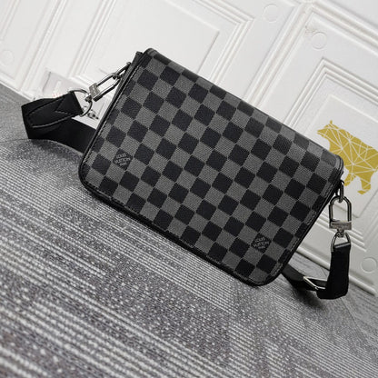 LLP85  Men Leather Bag 23.5 x 14.0 x 5.0CM high quality