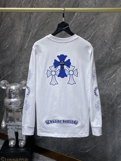KLC20 New men's and women's pure cotton long sleeved casual clothes