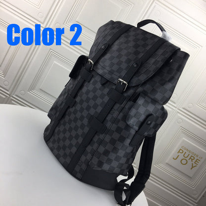 LLP211 High quality 41x47x13cm backpack leather for women and men bag