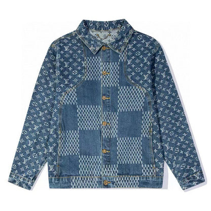 LVC021  New high-quality spring and autumn men'sand women’s  jacket denim jacket clothes