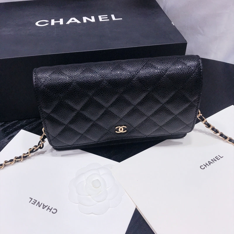 XCP016 Bag leather 19-13-4CM Bag Gold High Quality with box