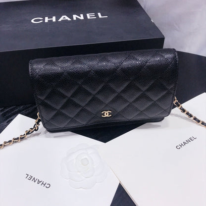 XCP016 Bag leather 19-13-4CM Bag Gold High Quality with box