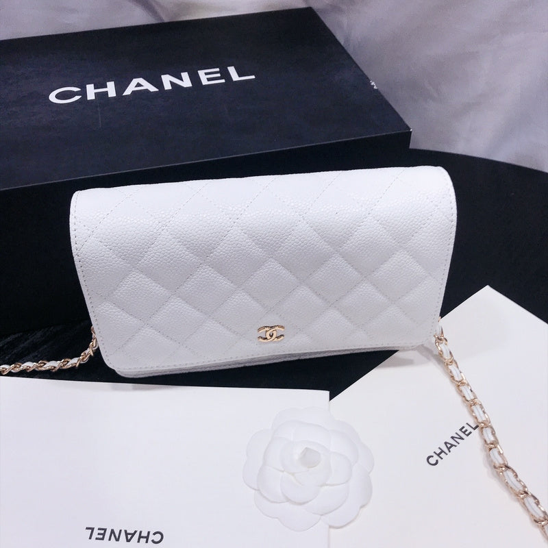 XCP016 Bag leather 19-13-4CM Bag Gold High Quality with box
