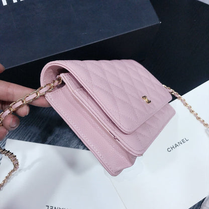 XCP016 Bag leather 19-13-4CM Bag Gold High Quality with box