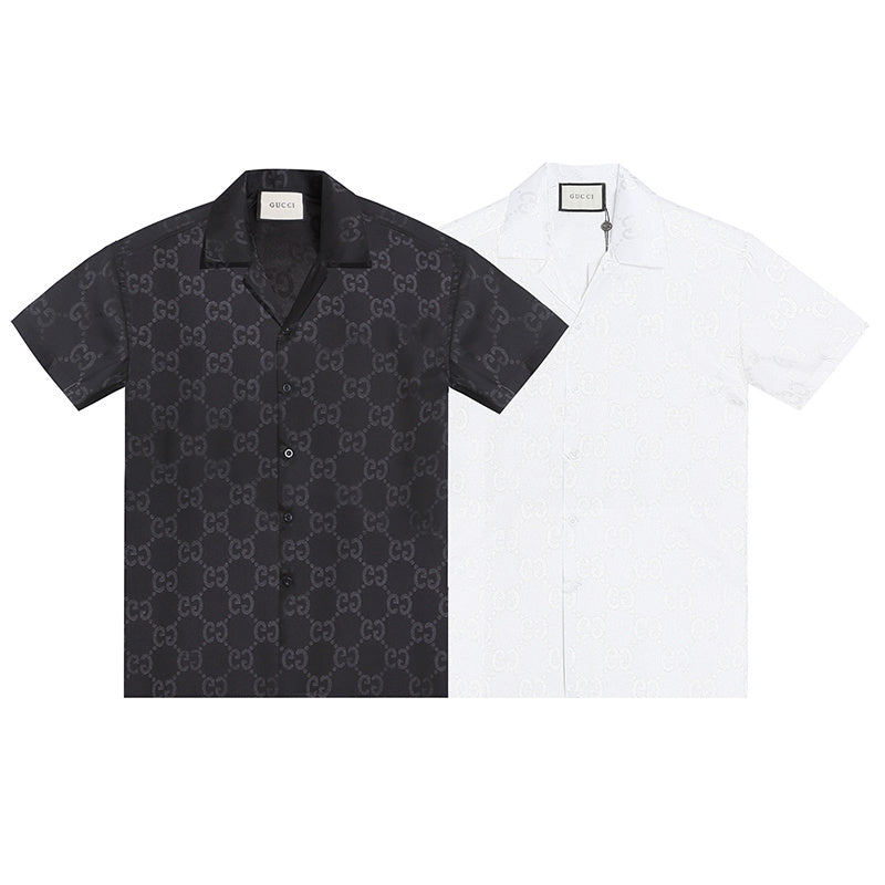 GUC081  New men's summer short sleeved collared shirt clothing