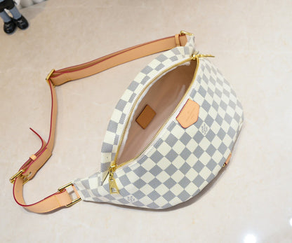 LLP55 Leather Bag 37x14x13CM Shoulder  for women and men  Bags