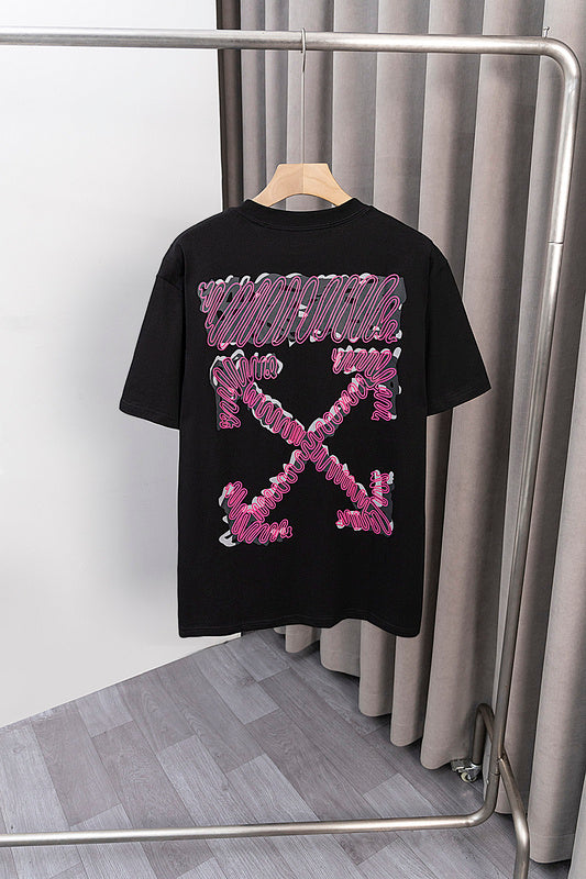 OFFC38   Men's and women's summer short-sleeved T-shirt Loose fit, normal ordering clothes