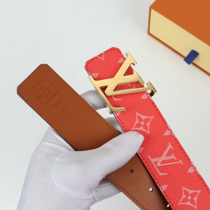 LBL7 Real leather 4.0CM 95-125CM Belt with all packing