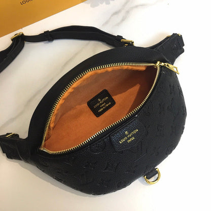 LLP13 Leather bag 37-14-13cm Belt  for women and men  bag