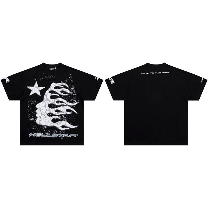 HEC3  Men's and women's summer short-sleeved T-shirt clothes