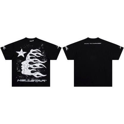 HEC3  Men's and women's summer short-sleeved T-shirt clothes