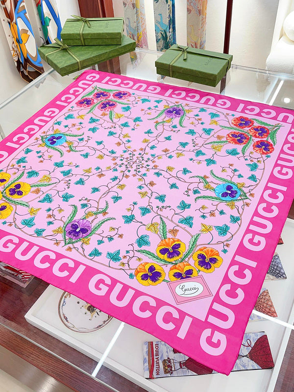 XGC31 Silk satin 90-90CM Scarf