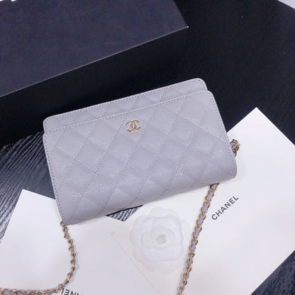 XCP016 Bag leather 19-13-4CM Bag Gold High Quality with box