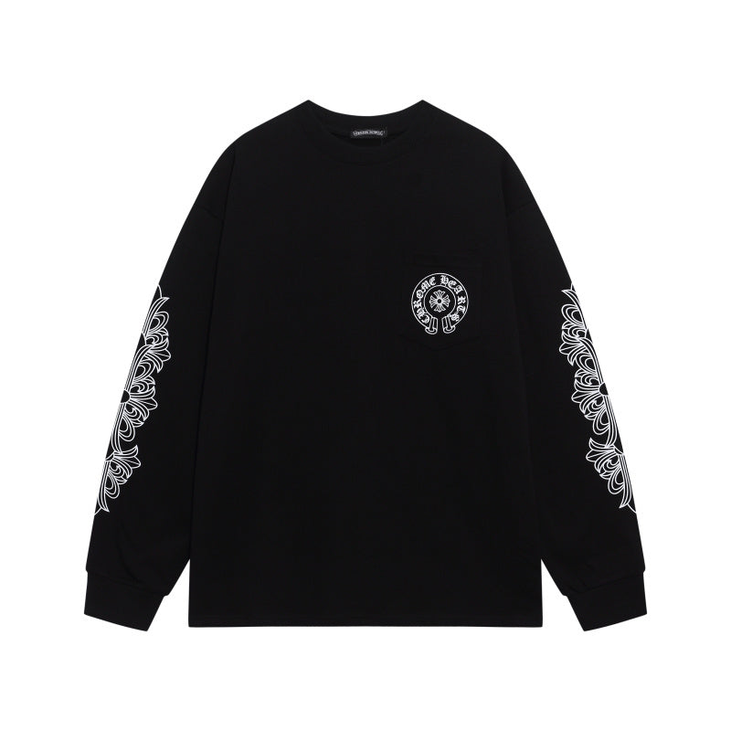 KLC23  New men's and women's pure cotton long sleeved casual clothes