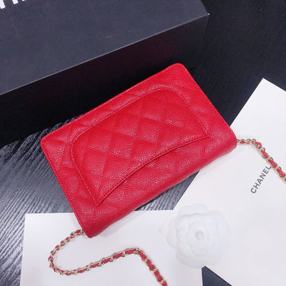 XCP016 Bag leather 19-13-4CM Bag Gold High Quality with box