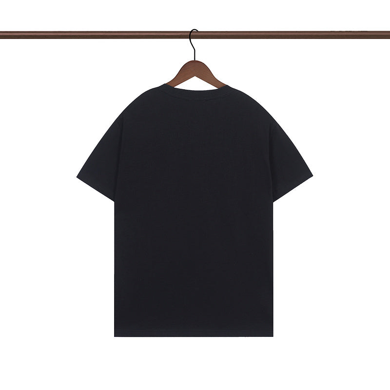 MOC010 New  Men's and women's letter embroidery short-sleeved T-shirt clothing