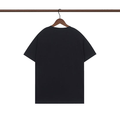 MOC010 New  Men's and women's letter embroidery short-sleeved T-shirt clothing