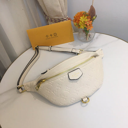 LLP13 Leather bag 37-14-13cm Belt  for women and men  bag