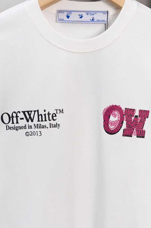 OFFC38   Men's and women's summer short-sleeved T-shirt Loose fit, normal ordering clothes