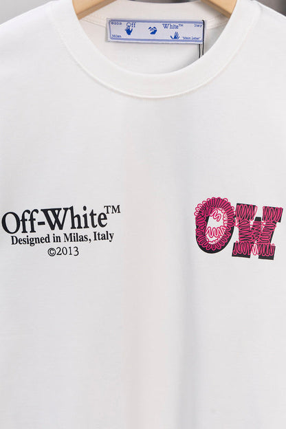 OFFC38   Men's and women's summer short-sleeved T-shirt Loose fit, normal ordering clothes