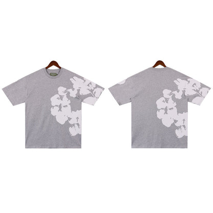 MMC7 New Cotton Flower Summer Short sleeved Top+Short sleeved Clothes