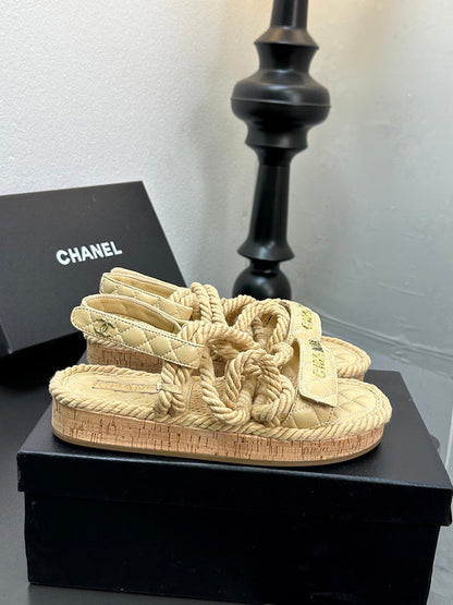 GCS2 Leather shoes Women35-41 Slipper with box