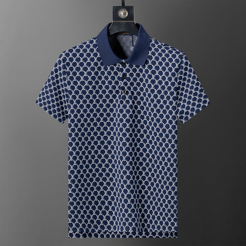 LVC195 New men's short sleeved polo top+shorts clothing
